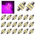 Sawe 31mm 6-smd 5050 Festoon Dome Map Interior Led Light Bulbs Lamp De3175 3021 3022 3175 20 Pieces Pink Purple