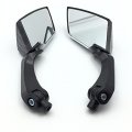 Xkh- Motorcycle Carbon Fiber Diamond Blade Style Rearview Mirrors 8mm 10mm Compatible With Standard Metric Screws 7 8 Handlebar
