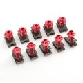 Rzmmotor 30 Pcs M5 5mm Universal Motorcycle Fairing Body Bolt Screw Spire Speed Fastener Clip Nut