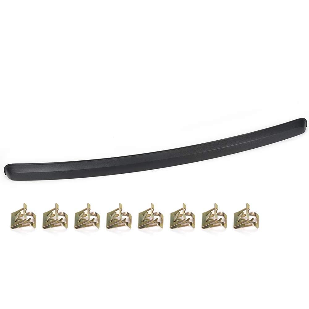 Hood Molding Trim For Gmc Sierra 1500 2007 2013 2500 Hd 3500 2010 Black Panel Replaces 10385157 And Gm1235110
