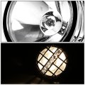 Compatible With Fj Cruiser 3 Inches Chrome Bull Bar 6 Housing Clear Lens Fog Lights