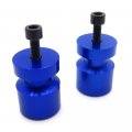 Xkh- Blue Swingarm Spools Compatible With R6 R6s Fz1 Fz6 Fz8 Fzs1000 R1 Vmax Xv250 Virago P N Xkh-221-003-blue-nologo