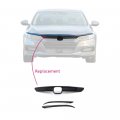 G-plus 3pcs Front Grille Cover Moulding Trim Compatible With Honda Accord 10th Gen Sedan 2018 2019 18 19 Carbon Fiber Lip