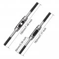 Uxcell 2pcs Tap Wrench Handle M1-m8 M6-m14 Adjustable Bar Holder Straight Tapping Reamer