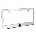 Ipick Image For Jeep Willys Star Logo In 3d On Mirror Chrome Metal License Plate Frame