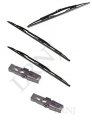 Britpart Wiper Blade Set Front Rear Clips Compatible With Land Rover Range Full Size L322 2003-2013 Part Dkc000040 Lr012047