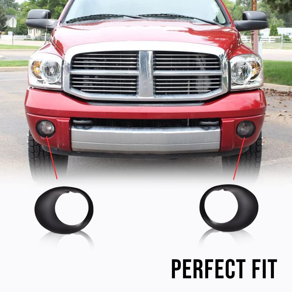 Fog Light Accessories Bezel For Dodge Ram 1500 2002 2008 2500 3500 2003 2009 Lamp Bracket Hole Cover Replacement Left And Right