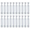 30pcs 35mm Furniture Connecting Fittings Thread Bolts Dowels Screws Metal Dowel Fitting Fasteners For Cabinet Drawer And 