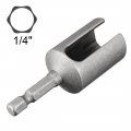 Uxcell 2 Pcs 17mm Nut Driver 1 4 Quick-change Hex Shank Slotted Drill Bit Socket Wrench Tool 5 Inch Length