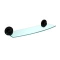 Allied Brass 1033 18-bkm 18 Beveled 1 4 Glass Shelf Matte Black 