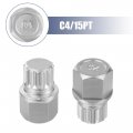 X Autohaux Abc4 15pt Wheel Lock Key Lug Nut Anti Theft Screw Removal For Vw Audi
