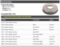 Marketplace Auto Parts Rear Brake Drum Compatible With 2005-2020 Toyota Tacoma