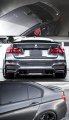 Cuztom Tuning Fits For 2012-2018 Bmw F30 3 Series 2015-2018 F80 M3 High Kick Extended Big Carbon Fiber Trunk Spoiler Wing