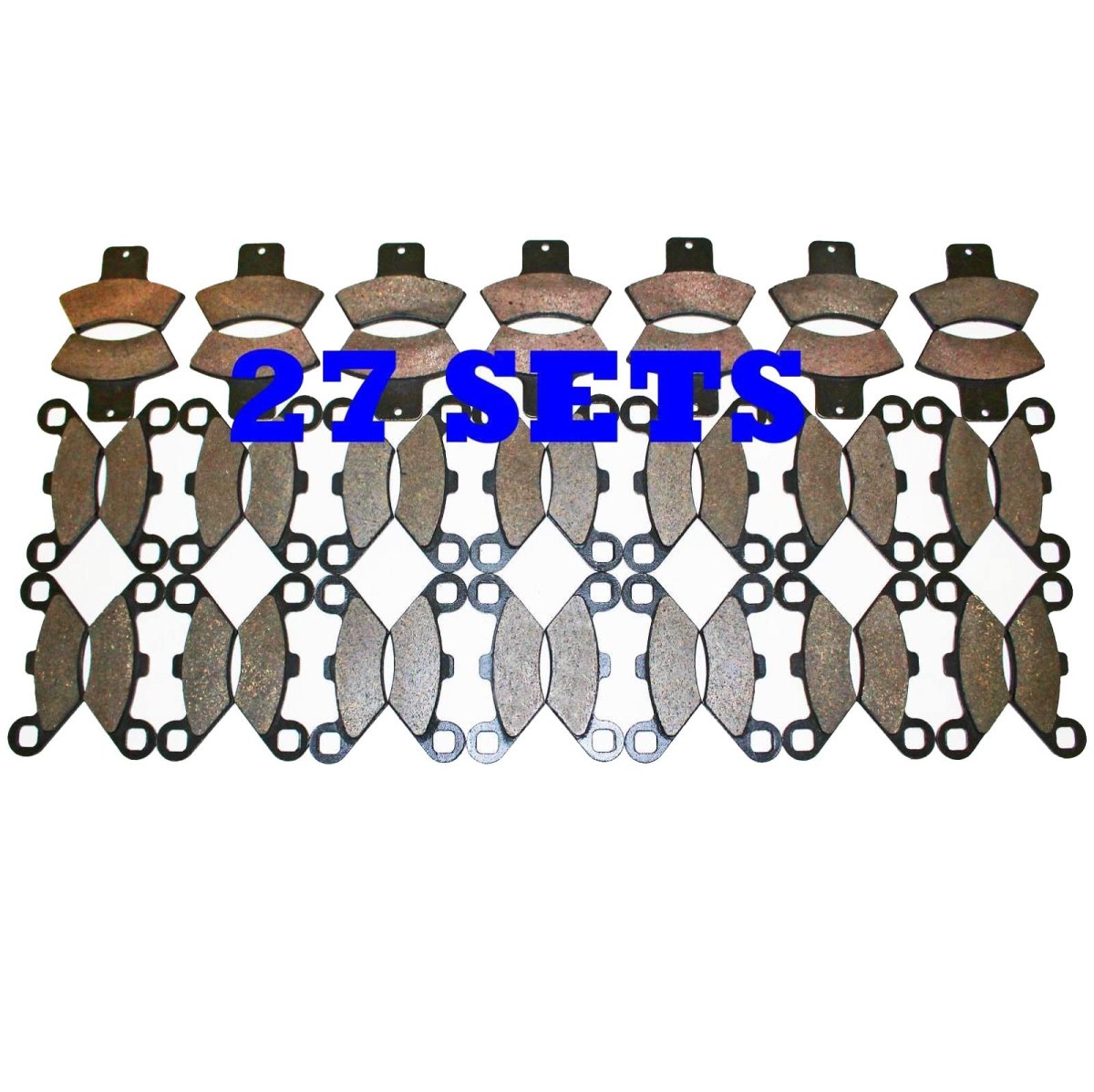 Front And Rear Brake Pads For 2000 Polaris 500 Scrambler Semi Metallic Compound General Use Riding 27 Sets