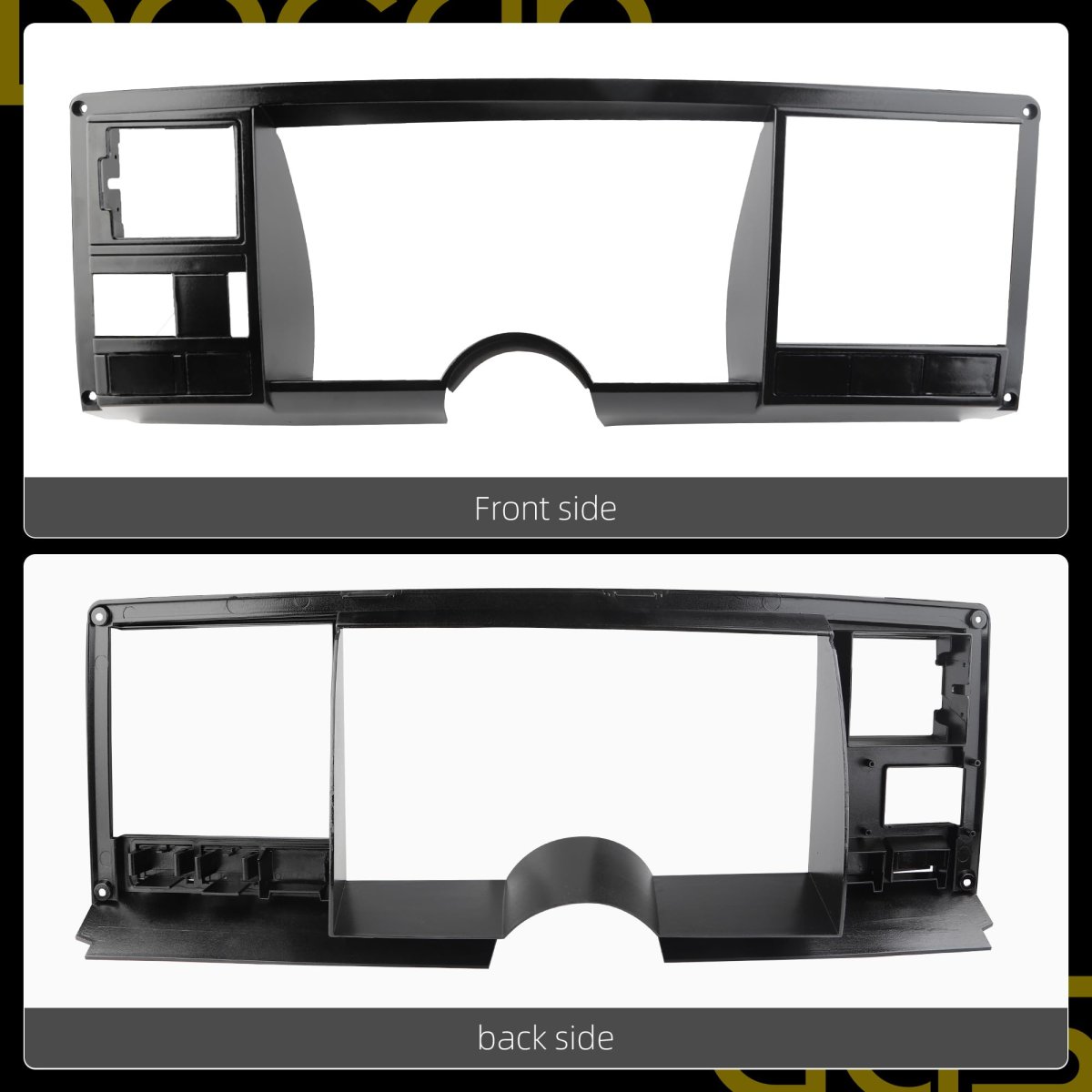 Dasbecan Speedometer Dash Bezel Trim Panel Cover For Chevy Silverado Gmc Sierra Truck 1998-1994 Black
