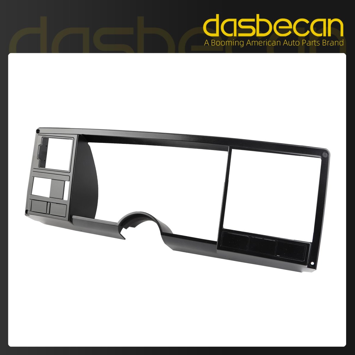 Dasbecan Speedometer Dash Bezel Trim Panel Cover For Chevy Silverado Gmc Sierra Truck 1998-1994 Black