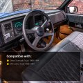 Dasbecan Speedometer Dash Bezel Trim Panel Cover For Chevy Silverado Gmc Sierra Truck 1998-1994 Black
