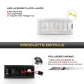 Bright White Smd Led License Plate Light For 2009 2020 Dodge Journey Rear Trunk Tailgate Bumper Lamp Assembly Chrome Housing