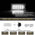 Bright White Smd Led License Plate Light For 2009 2020 Dodge Journey Rear Trunk Tailgate Bumper Lamp Assembly Chrome Housing