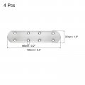 Uxcell 4 Pcs Flat Straight Brace Brackets 6 3 X 1 5 Inch Mending Plates Connector Furniture Repair Fixing Joint Stainless Steel