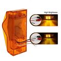 Partsam 18 Led Trailer Bus Mid Turn Signal Marker Light Amber Side Mount P T C Clearance With Reflector For Installation On The