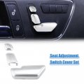X Autohaux 3 In 1 For Mercedes Benz E-class Glk Gla Cls Ml Gl Class Car Interior Door Seat Adjust Button Switch Cover Trim