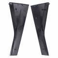 2pcs Rear Left And Right Door Pillar Garnish For Honda Fit 2007 2008 Replace 72721-saa-003 Black Painted Plastic Automotive