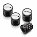 Ipick Image For Chrysler 300s Logo In White On Real Carbon Fiber Barrel Black Aluminum Tire Valve Stem Caps