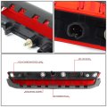 Auto Dynasty 3d Led Bar Red Lens Rear Trunk Lid Center Third 3rd Tail Brake Light Stop Lamp Compatible With Scion Tc At20 11-16
