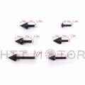Smt-universal Spike Bolt Mc Sportbike Compatible With Kawasaki Ninja Ex250 Zx14 Zx7 Zx9r Black B00rueoaby
