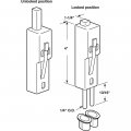 Defender Security U 9868 White Plastic Sliding Door Lock With Bushing Single Pack