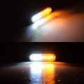 4x 10-led Amber White Warning Emergency Construction Strobe Light Surface Mount And Round 12-led Tail Grommet Wiring Plug For