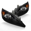 Instyleparts Clear Lens Headlights With Black Housing Made For And Camry 
