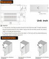 Hwmate 12vdc 132lbs 60kg Holding Force Electric Magnetic Door Lock Fail-safe For Access Control System