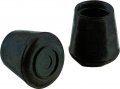 Shepherd Hardware 9224 1-1 4-inch Inside Diameter Rubber Leg Tips 2-pack Black 