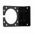 Evgatsauto Trailer Connector Bracket Black Metal Mounting Holder For 7 Pin Caravan Towing Plug Socket