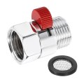 Water Flow Control Valve 1 Pcs G1 2 Shower Head Shut Off Brass Pressure Regulator For Or Bidet Spray Silver Red 