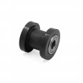 Uxcell 10mm Hole Chain Roller Pulley Slider Tensioner Wheel Guide Black For Motorcycle