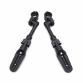 Hk Group Motorcycle Black Long Angled Adjustable Highway Peg Mounting Kit With Footpeg Foot Rest For V-star Roadstar Suzuki