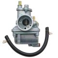 Carburetor Assembly 1w7-e4101-00 For Yamaha Chappy Lb50 1973 To 1982 And Lb80 1976 Silver Chrome Finish 