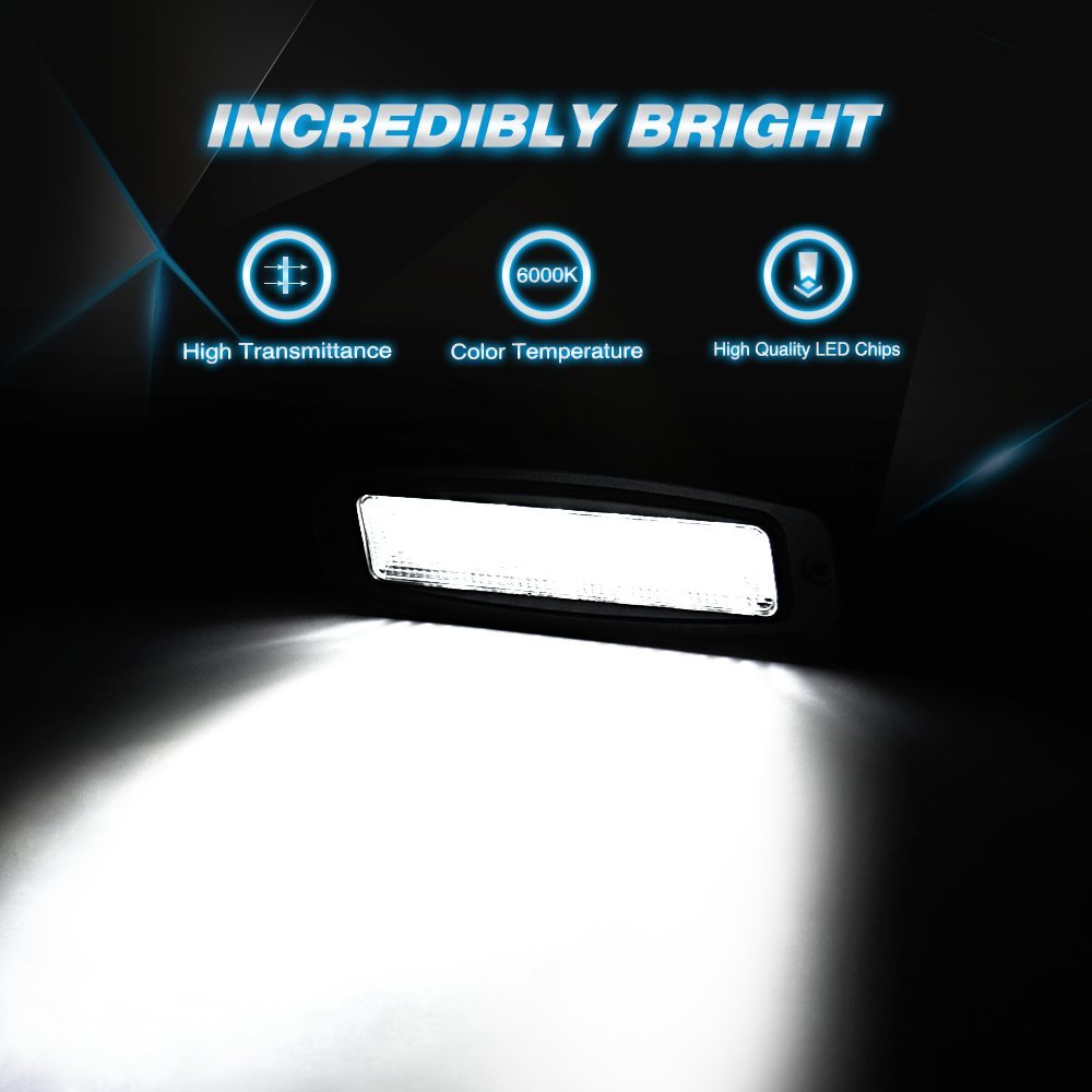 Nilight Led Work Light 2pcs 18w Spot Bar Driving Lights Off Road Flush Mount For Jeep Truck2 Years