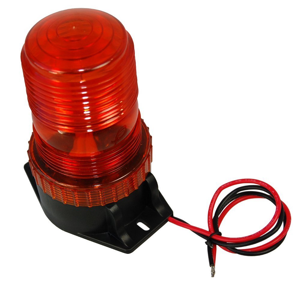 Amber Xenon Forklift Emergency Warning Strobe Light Beacon 12 To 110v Ac Dc 360 Degrees Lighting For Safety Work With Coaster