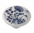 Gotham Decor Delft Blue Bird Scenes 1 Ceramic Drawer Knob 