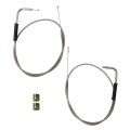 42 Throttle Cable 56884-07 And 56885-07 Idle Kit For 1996-2020 Sportster 1200 Custom Xlh1200c Xl1200c Extended Chrome Wire 