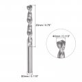 Uxcell Solid Carbide Drill Bits 3mm C2 K20 Tungsten Jobber Straight Shank Drilling Tool For Stainless Steel Aluminum Iron Metal