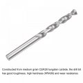 Uxcell Solid Carbide Drill Bits 3mm C2 K20 Tungsten Jobber Straight Shank Drilling Tool For Stainless Steel Aluminum Iron Metal