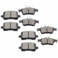 Aintier Automotive Replacement Brake Pads Front Rear Fit For Pontiac Solstice 2006-2009 For Saturn Sky 2007-2010