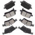 Aintier Automotive Replacement Brake Pads Front Rear Fit For Pontiac Solstice 2006-2009 For Saturn Sky 2007-2010