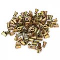 100pcs M4 Flat Head Rivet Screw Nut For Assembly Of Automotive Aviation Railway