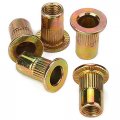 100pcs M4 Flat Head Rivet Screw Nut For Assembly Of Automotive Aviation Railway